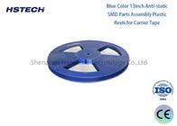 Reels de plástico SMD azul personalizáveis de 13 polegadas para luz LED e componentes eletrônicos