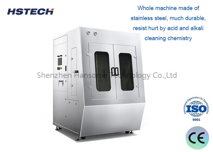 Máquina de limpeza de estêncil SMT de alta precisão com sistema de filtro de 3 níveis e botão de parada de emergência