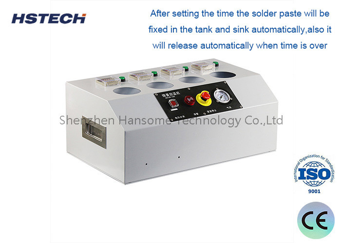 Máquina de envelhecimento de pasta de solda controlada por PLC com sistema de controlo FIFO de temporizador para produção