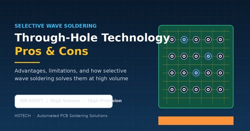 Últimos blogs da empresa sobre Through-Hole Technology Pros and Cons: How Selective Wave Soldering Machine SW-450YT Wins