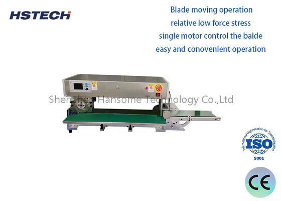 Bom preço. Máquina de corte de separadores de PCB de comprimento ajustável de 400 mm com função de indução on-line