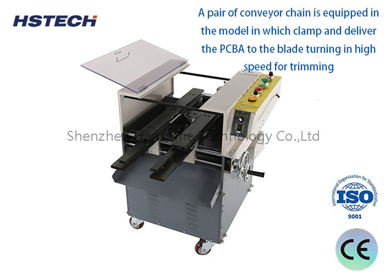 Bom preço. AC380V 8/10inch Blade 3600rpm Máquina automática de corte de chumbo de PCB para PCB de 250 mm Max on-line