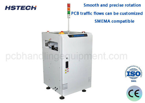 Bom preço. 3 Luz de torre de cores 90 180 graus PCB Turn Conveyor Equipamento de manuseio de PCB para direção de fluxo de PCB on-line