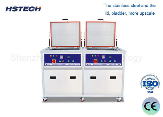 Bom preço. Equipamento de limpeza SMT de limpeza por ultra-som 77L de sopro de ar quente com estrutura SUS 304 on-line