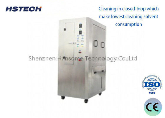 Bom preço. Máquina de limpeza de estêncil de alta qualidade SUS 304 de aço inoxidável 3 níveis Sistema de filtro SMT on-line