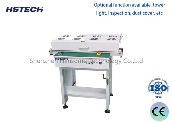 Bom preço. Ajuste de largura Equipamento de manuseio de PCB Aço inoxidável Manual manivela ESD cinto LED botão on-line