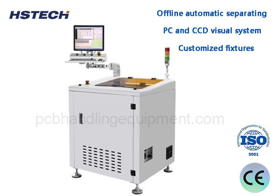 PC e CCD Sistema Visual Instalações personalizadas Offline Separação automática Offline PCBA Roteador HS-AR-7