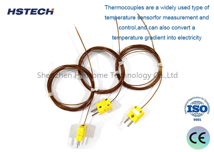 Termócopo com conector TD plug SR tipo plástico cerâmico para 0-1800°C de temperatura de utilização