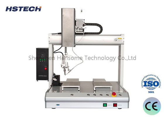 Robô de solda automática de ponta dupla com estação de trabalho dupla
