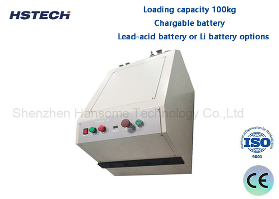 Bom preço. Capacidade de carga 100 kg Bateria recarregável Veículos guiados automaticamente com luz de transferência e de exibição on-line