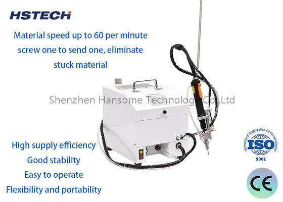 Máquina de aperto de parafuso portátil com sistema de alimentação automático de parafuso