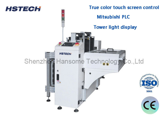 Bom preço. Tower Light Display Mitsubishi PLC Dual Rail PCB Unloader Altura padrão para aplicação SMT on-line