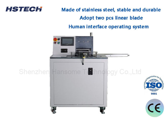 Bom preço. Interface Humana Sistema Operativo Aço Inoxidável Estável e Durável Auto Guilhotina PCB Depanelizer on-line