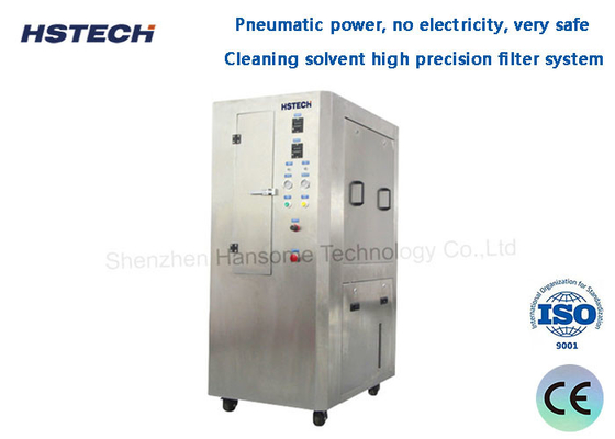Bom preço. Equipamento de limpeza de estênceis de aço inoxidável de potência totalmente pneumática on-line
