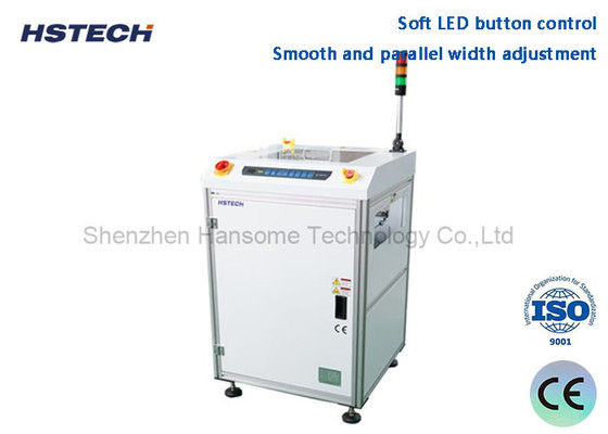 Bom preço. Controle de botão LED suave e paralelo Ajuste de largura SMEMA Compatível PCB Turn Conveyor HS-SZ350 on-line