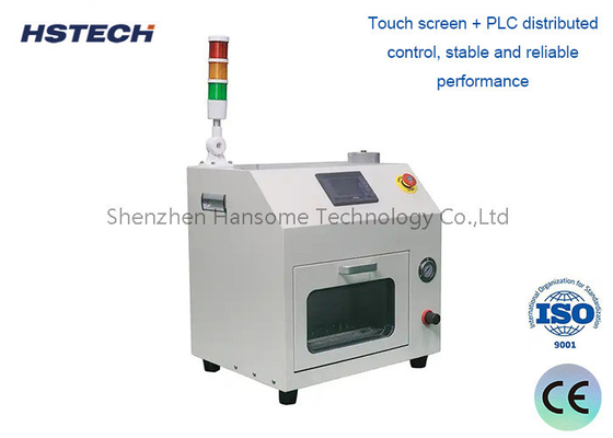Bom preço. Máquina de limpeza de bocal SMT com tela sensível ao toque PLC e cobertura de cor verde on-line