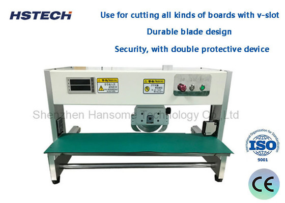 Bom preço. Máquina de corte de placas de PCB de comprimento de 400 mm lâmina circular movendo baixa tensão de força HS-300 on-line