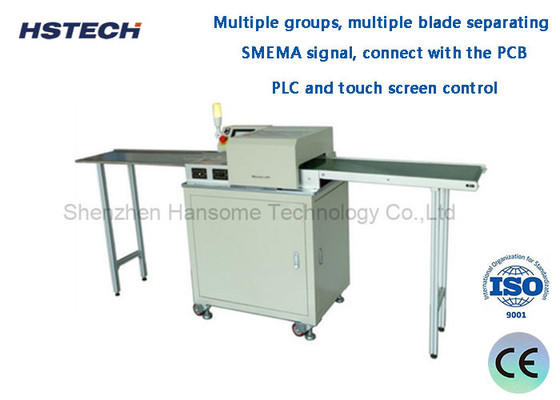 Bom preço. PLC e controle de tela sensível ao toque SMEMA Signal Multiple Blade LED Strip Machine Designed for LED Lighting Industry HS-F380 on-line