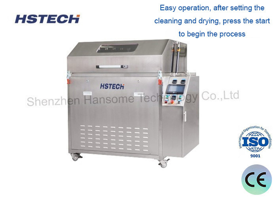 Bom preço. Limpeza de estêncil SMT de alta qualidade modelo HS-600 com solvente de álcool e sistema de filtro de 3 níveis on-line