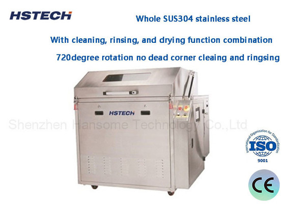 Bom preço. Controle por PLC Aqueous Auto SMT Wave Solder Paletes Condensador Spraying Cleaner HS-630 on-line