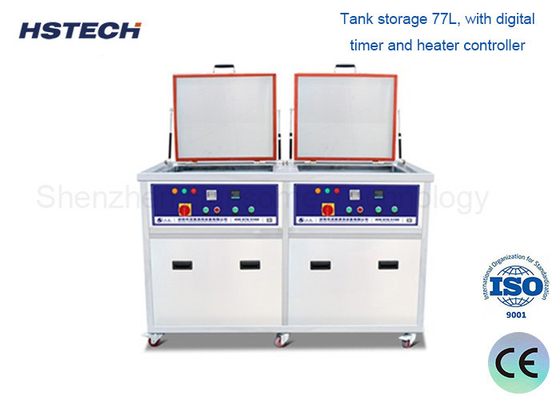 Bom preço. Máquina de limpeza por ultra-som de aço inoxidável SUS 77L com potência de aquecimento de 3000W on-line