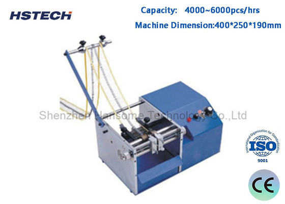 Bom preço. Máquina de moldagem de chumbo de lâmina de aço 4000 ~ 6000 Pcs / hora Caixa de fita de alta capacidade Componentes axiais Máquina de moldagem de chumbo on-line