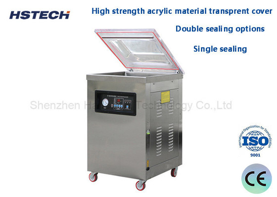 Bom preço. Chamer de aço inoxidável Material acrílico de alta resistência Captura transparente Máquina de embalagem a vácuo de câmara grande on-line