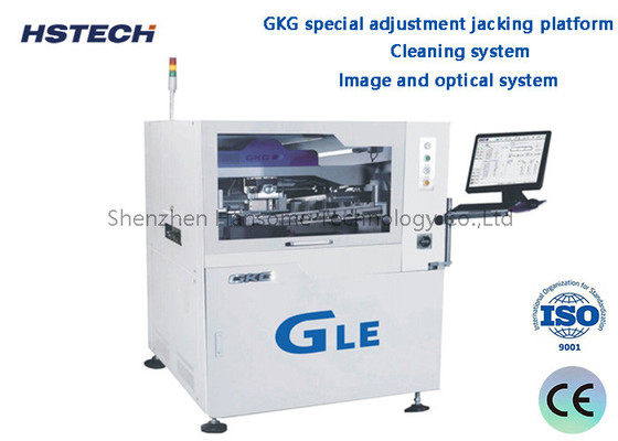 Bom preço. Sistema de limpeza de imagem e sistema óptico GKG Plataforma de regulação especial de abertura Impressora automática de pasta de solda on-line
