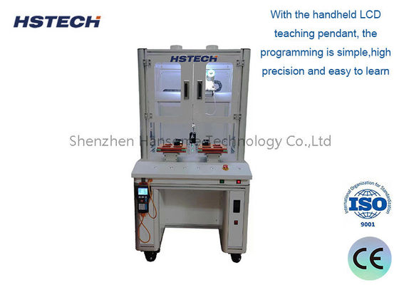 A solda de precisão tornou-se fácil com o robô de solda automática e o alinhamento da cabeça de ferro