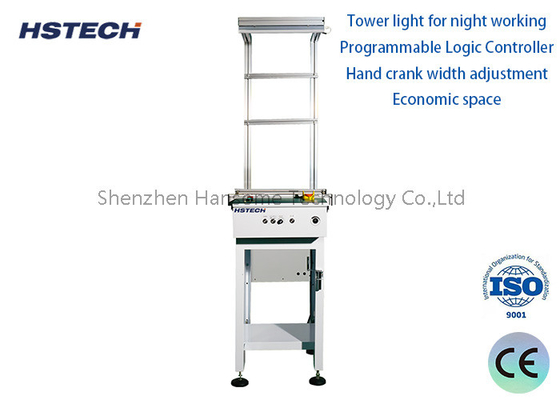 Bom preço. Equipamento de manuseio de PCB de mesa ESD 1500mm comprimento SMT transportador de ligação com luz de torre on-line