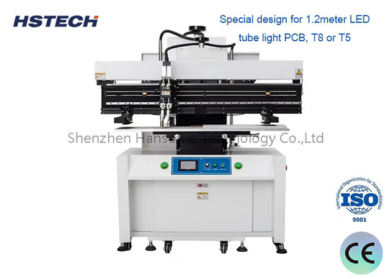 Bom preço. 1Impressora de pasta de soldadura semiautomática de tubos de LED PCB, máquina de impressão de soldadura de estêncil para produção SMT on-line