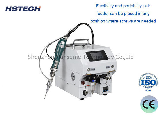 Máquina de fixação de parafusos controlada por ecrã táctil para ajustes rápidos e precisos