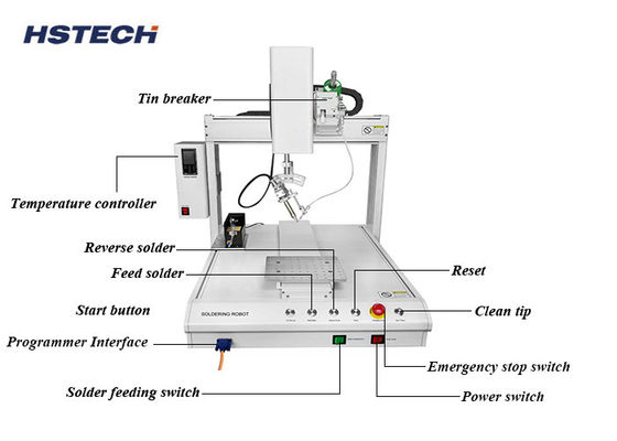 Robô de solda automática de 5 eixos para produtos de semicondutores e electrónicos
