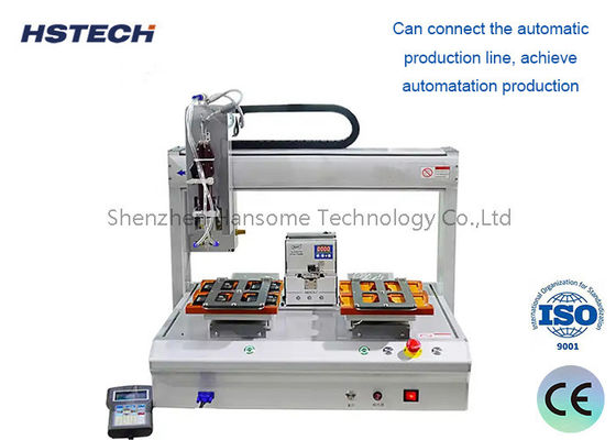 Robô de solda automática de alta precisão com mesa de solda de plataforma dupla e motor passo a passo