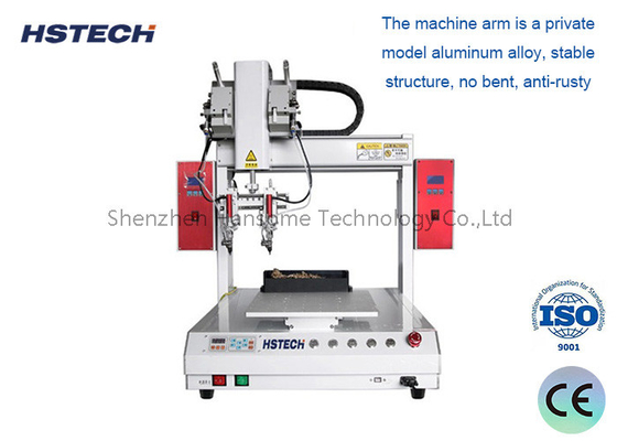 Bom preço. 400 mm x 400 mm Espaço de trabalho Robô de solda automática de cabeça dupla para fase SMT on-line