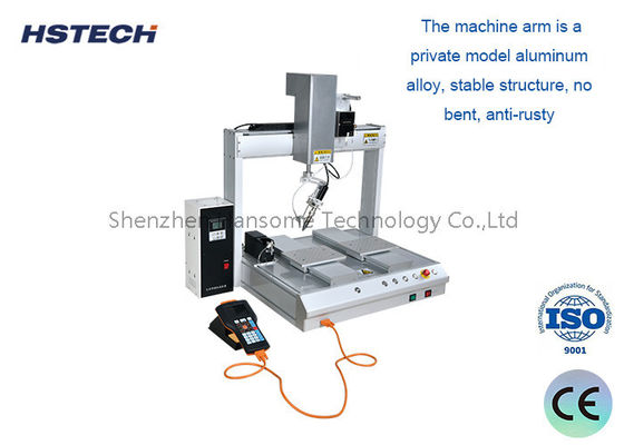 Máquina de solda de escritório de 4 eixos com guia linear Hiwin e função de limpeza automática