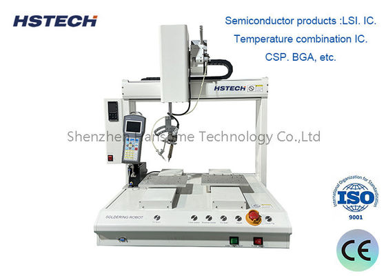 Bom preço. Equipamento de soldagem automática de robôs de 5 eixos para desinstalação de painéis de PCB equipado com plataforma de trabalho dupla Y on-line
