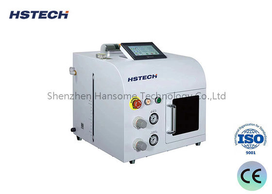 Equipamento de limpeza SMT de cor verde com ecrã táctil PLC para componentes pequenos